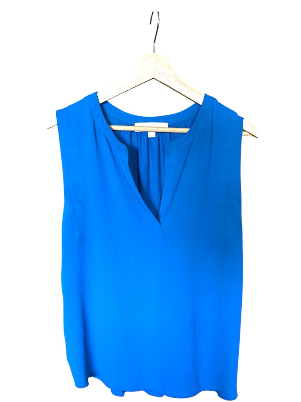 LOFT Electric Blue Sleeveless V-Neck sleeveless shirt
